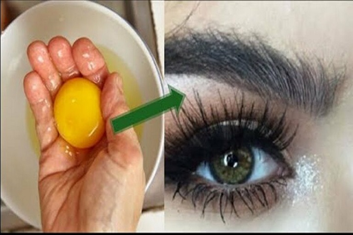 Usando gema de ovo para engrossar as sobrancelhas