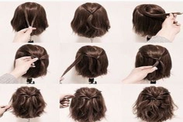 Ideias de penteados para cabelos curtos com franja 