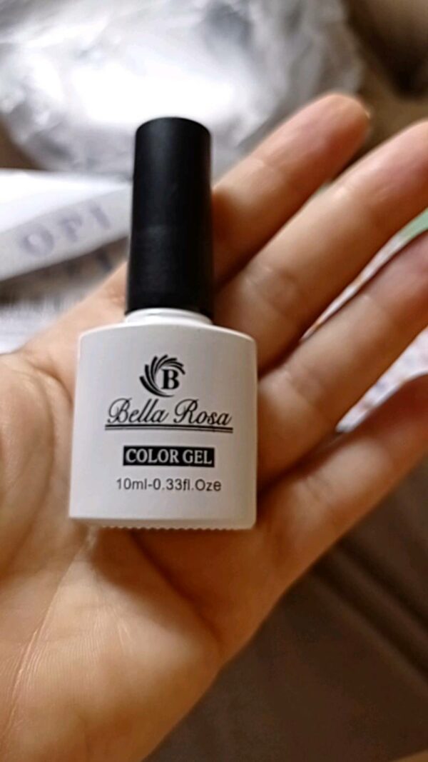 Esmalte em Gel Bella Rosa Led/Uv Branco ou Preto 10ml