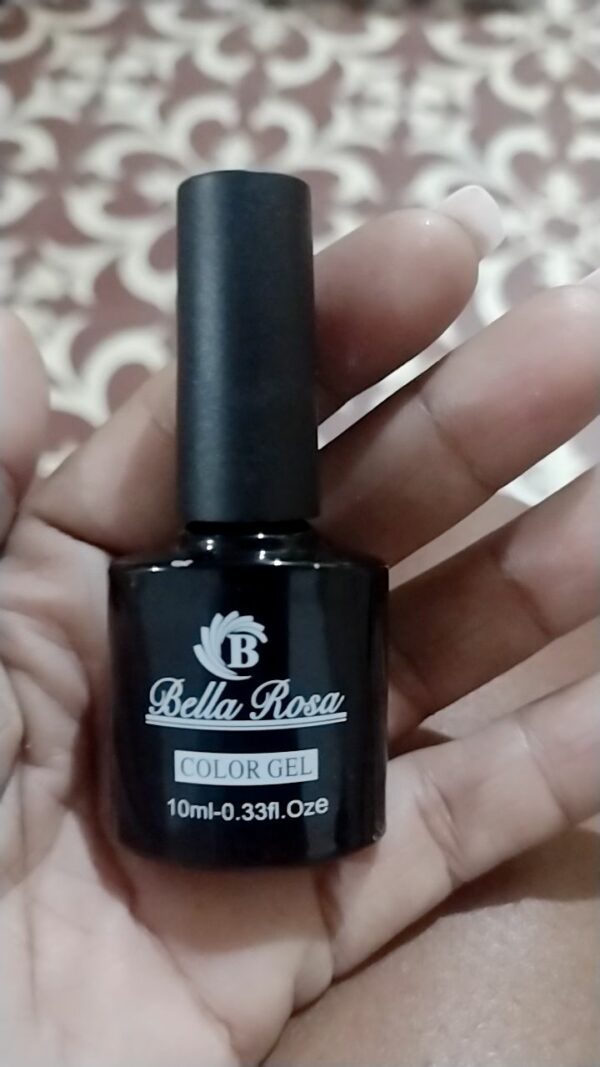 Esmalte em Gel Bella Rosa Led/Uv Branco ou Preto 10ml