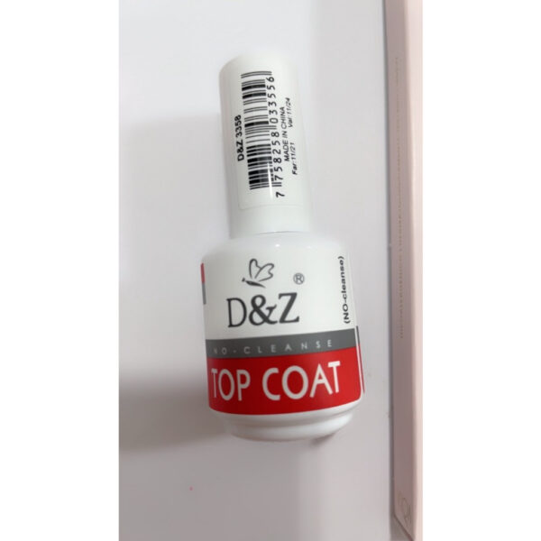 Selante Top Coat D&z - Porcelana Acrigel Em Promoção 15 Ml