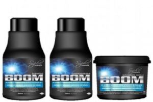 Kit Boom shampoo + Condicionador + Suplemento Capilar 3x500ml Sophie Acelera Crescimento Xampu Hidrata Máscara Repositor De Massa Capilar