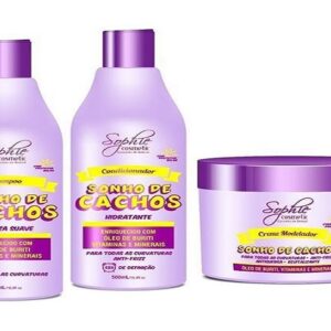 Sonho De Cachos (shampoo + Hidratação + Máscara) 1,5L Sophie