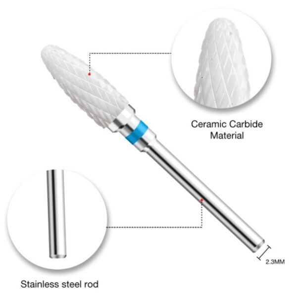 Unidade Broca Cerâmica Profissional Unha Gel Acrigel Porcela