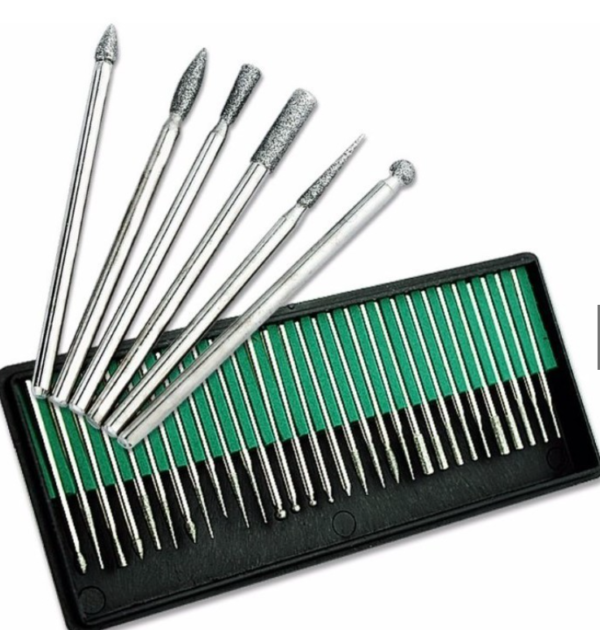 Kit 30 Brocas Lixa Unha Eletrica Profissional Nail Designer