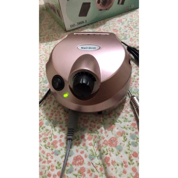 Motor Porquinho Rose Gold Nail Drill Pro Lixadeira Unha 30.000