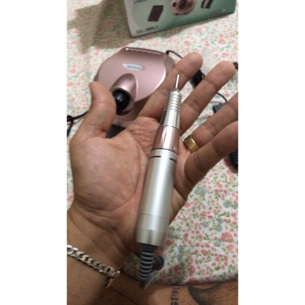 Motor Porquinho Rose Gold Nail Drill Pro Lixadeira Unha 30.000