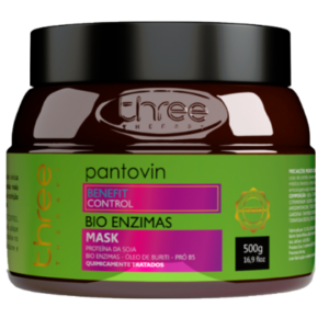 Three Therapy Pantovin Máscara Benefit Control Bio Enzimas 500g