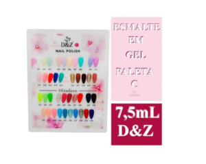 Esmalte Em Gel Pequeno – Coleção C – D&Z 7,5ml Led uv Unhas dez Manicure Nail dz