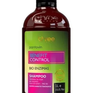 Three Therapy Pantovin Shampoo Benefit Control Bio Enzimas 1L