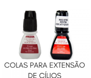 Cola Alongamento Cílios Fio A Fio Black Glue Premium Super Ultra ou Elite 5ml