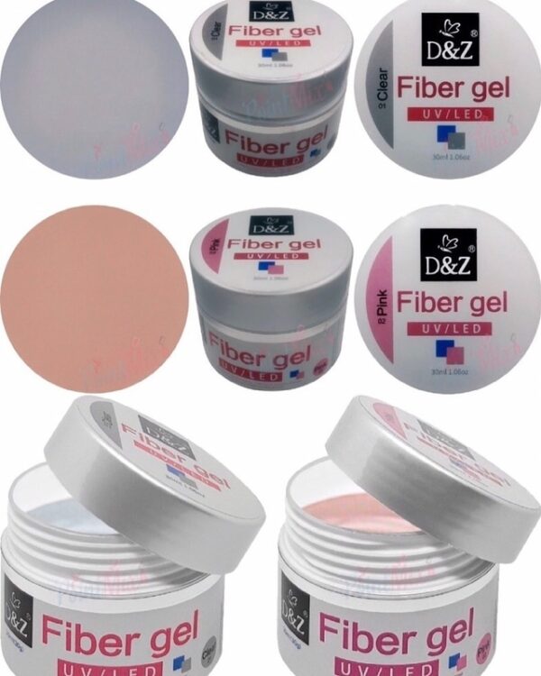 Gel Fiber Gel D&z Led Uv Unhas Fibra Acrigel Porcelana