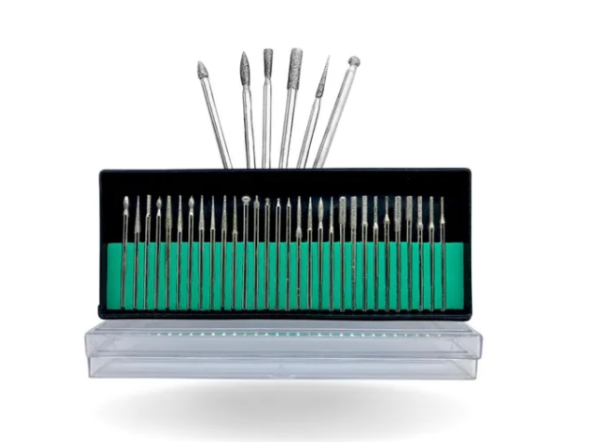 Kit 30 Brocas Lixa Unha Eletrica Profissional Nail Designer