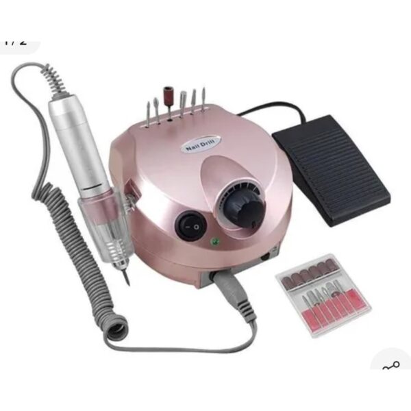 Motor Porquinho Rose Gold Nail Drill Pro Lixadeira Unha 30.000