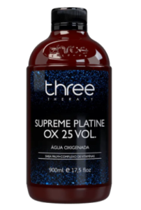 Three Therapy Supreme Platine Água Oxigenada OX 25 Volumes 900ml