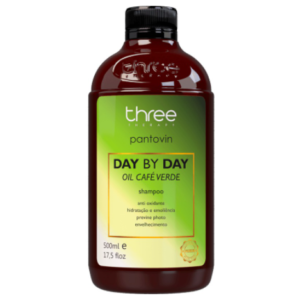 Three Therapy Shampoo Day By Day Pantovin Oil Café Verde 500ml