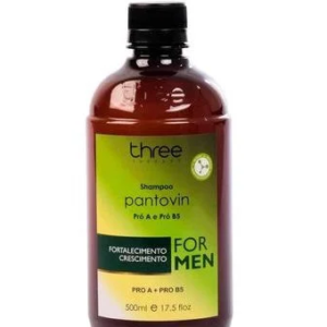 Three Therapy Pantovin Shampoo For Men Crescimento Capilar 500ml