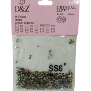 Kit STRASS ROSA FURTA D&Z decoração para unhas