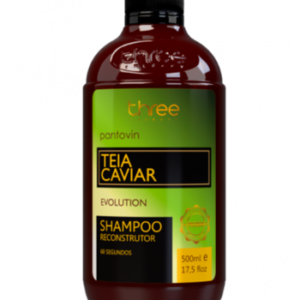 Three Therapy Pantovin Shampoo Teia de Caviar 500ml
