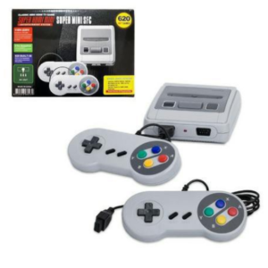 Console Super Mini Sn-02 com 2 Controles 821 Jogos Clássicos