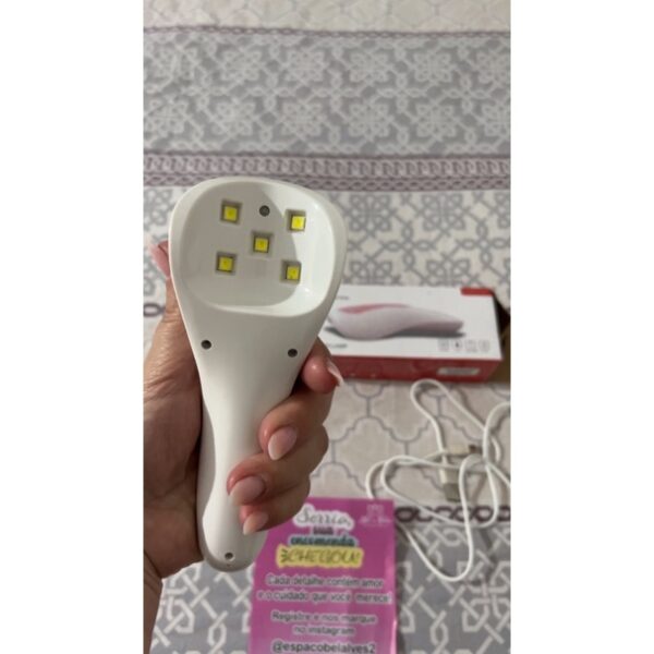 Mini cabine LED UV Lanterna Portátil Secagem Unha Gel Acrigel