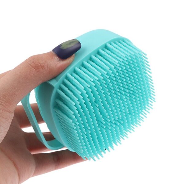 Esponja De Silicone Para Banho Com Dispenser Shampoo