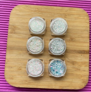 Kit 6 Glitter Snow Mix D&Z Para Decoração De Unha Nail Art