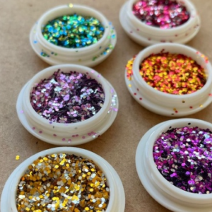 Kit 6 Glitter Bolinha Fina Holográfica D&Z Para Decoração Unhas