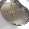 Bandeja curva de aço inox micropigmentação esterilização