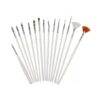 Kit 15 Pincéis Unhas Para Decoração Nail Art Profissional D&z