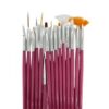 Kit 15 Pincéis Unhas Para Decoração Nail Art Profissional D&z
