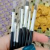 7 Pinceis Preto Para Unhas de Gel LED UV Nail Art