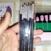 7 Pinceis Preto Para Unhas de Gel LED UV Nail Art