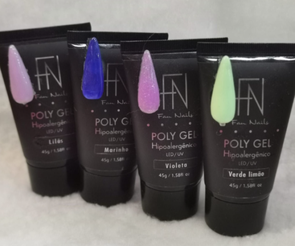 Polygel Fan Nails Classique Hipoalergênico Unhas 45g