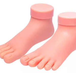 Pé Direito Ou Esquerdo Para Treino Manicure Silicone Unhas