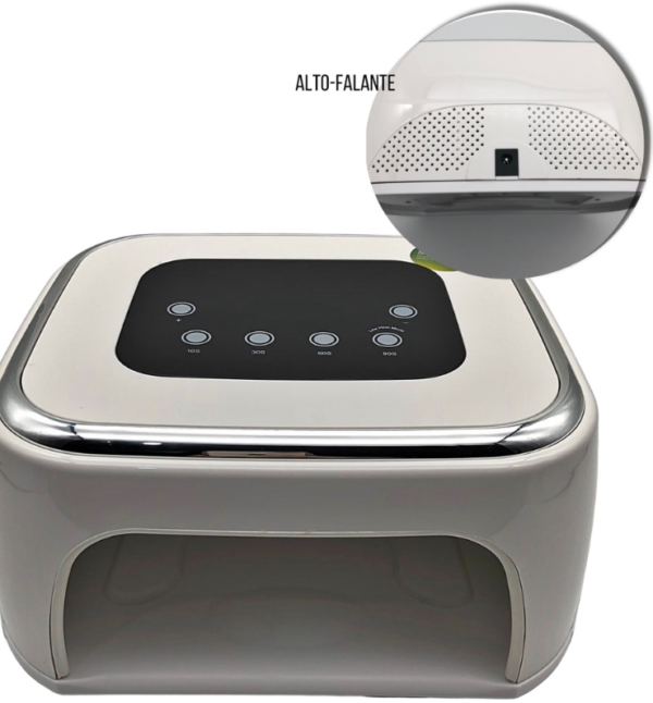 Cabine de Led de Unhas Bivolt com Alto-falante Bluetooth