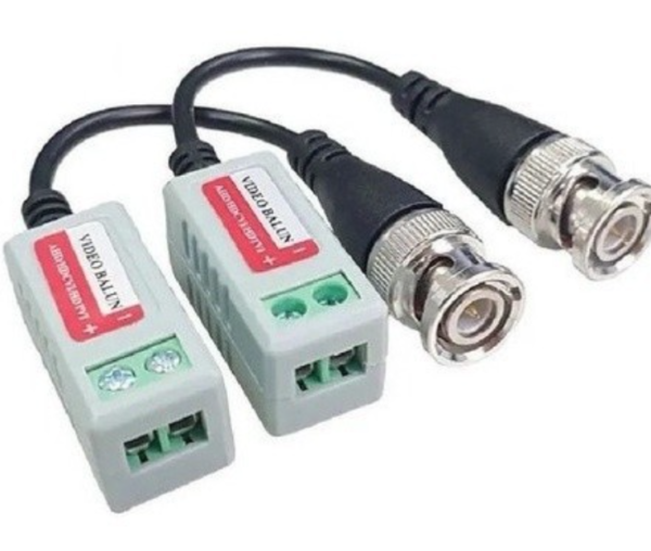 Par Video Balun Passivo Cftv Conversor Utp Hd Ahd/tvi/cvi