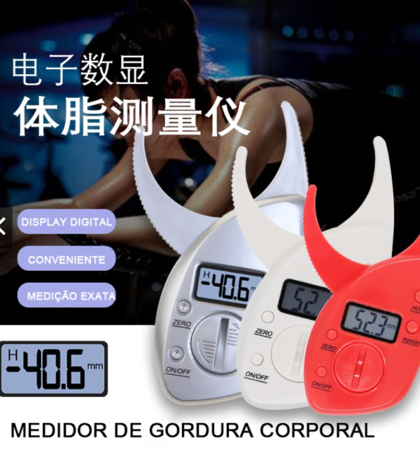 Medidor Digital Portátil De Gordura Corporal Analisador Calibrador