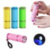 Mini Lanterna Portátil Led Ultra Violeta Seca Unha Gel Uv
