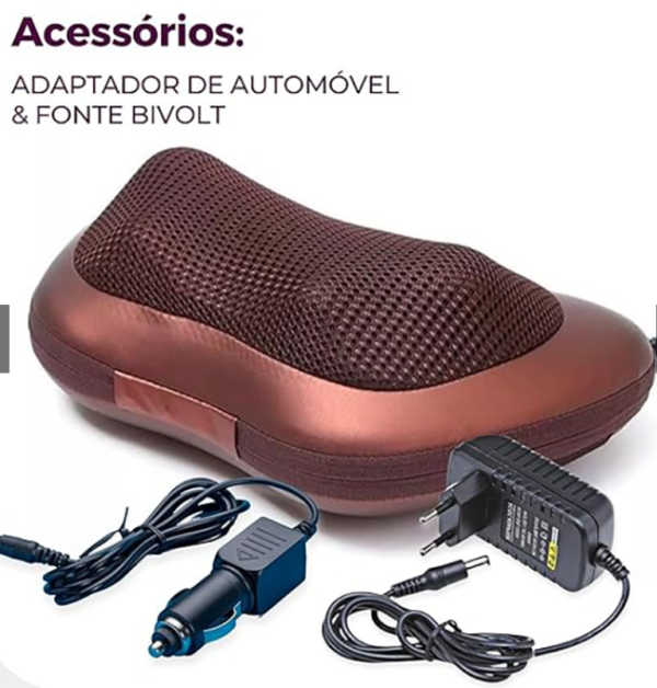 Massageador Shiatsu 110v Elétrico De Carro Casa Veicular